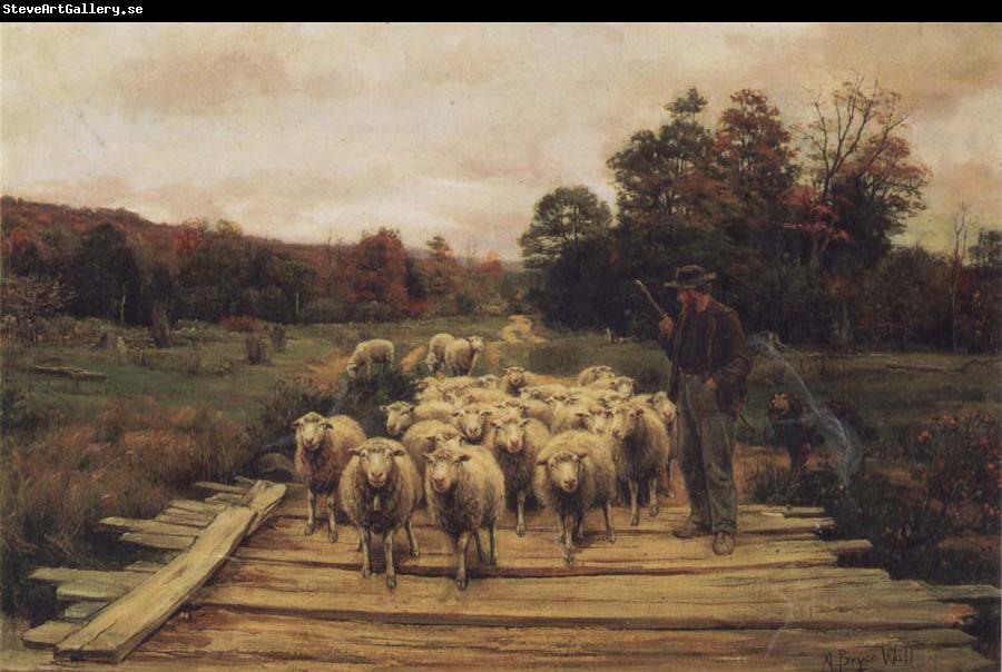 A. Bryan Wall Shepherd and Sheep